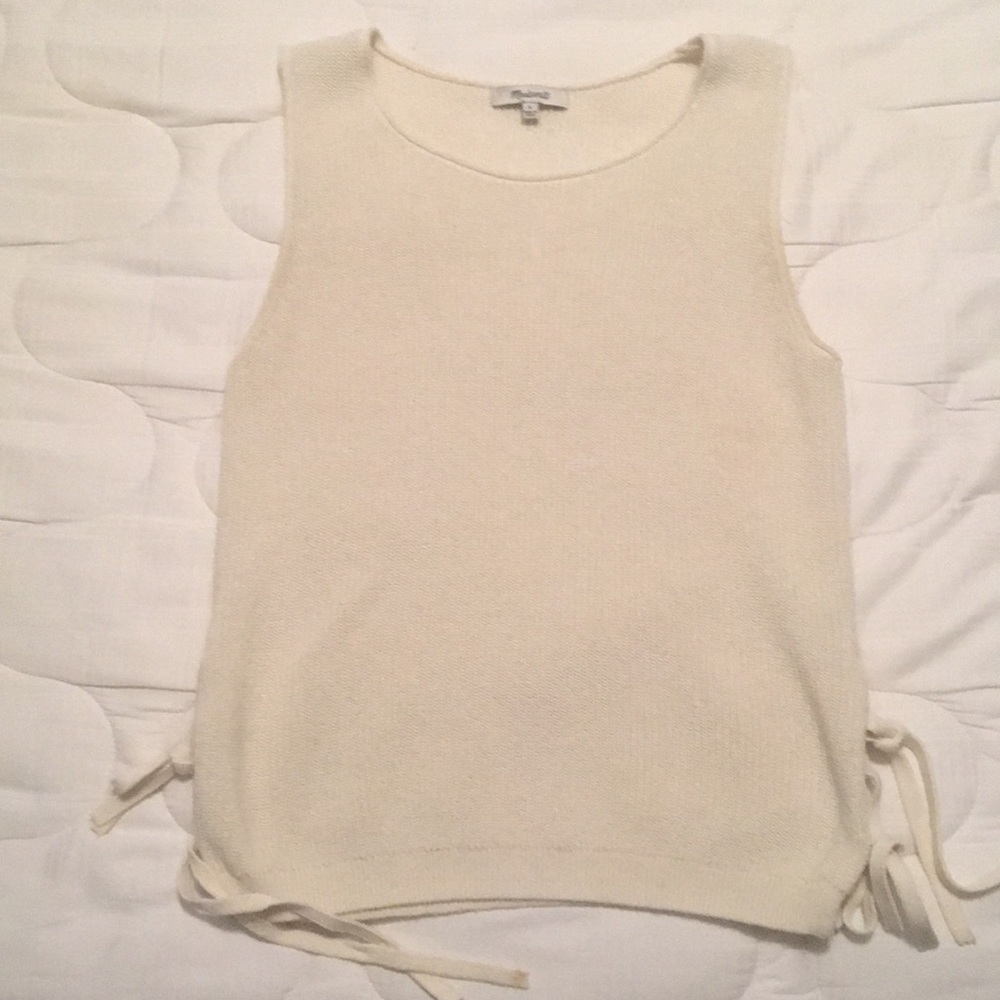 Madewell tie side sweater tank